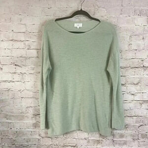 Lou & Grey Women's Small Light Green Pullover Sweater Long Sleeve Nylon Rayon S